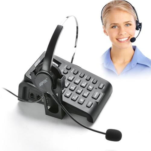 AGPtek Call Center/Conference/Business Telephone Headsets Dial Pad with