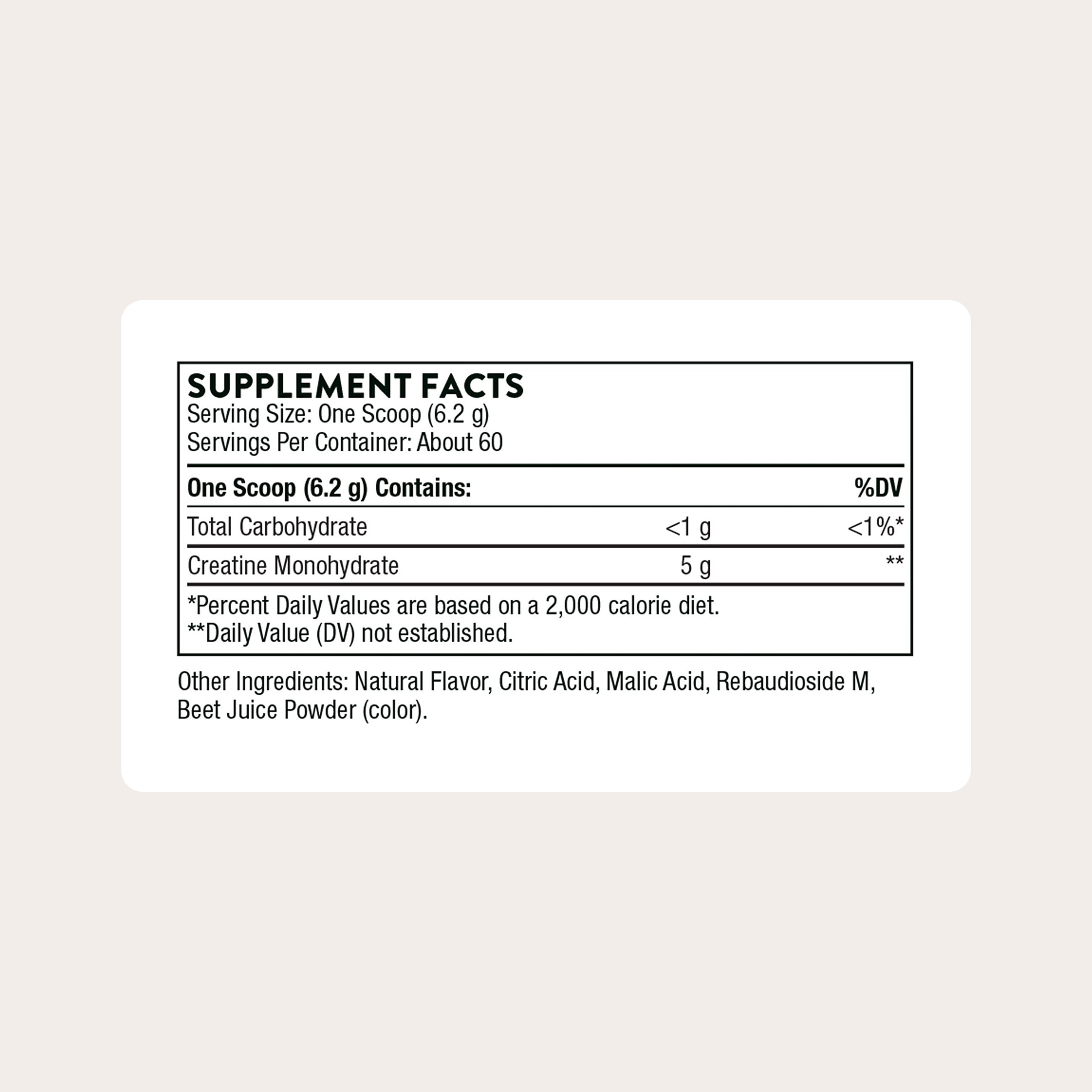 THORNE Creatine - Micronized Creatine Monohydrate Powder - Support for Muscles & Cognitive Function* - For Women & Men - Strawberry - NSF Certified for Sport - 5 g per Serving - 60 Servings