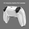 thumbnail image 4 of Transparent Clear PC Cover Case Protector Skin for PS5 DualSense Controller, 4 of 7