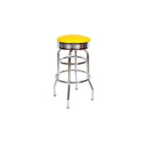 Richardson Seating 1971 Inspired Floridian Swivel Bar Stool-Color:Yellow