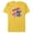 Yellow, variant on Disney Stitch School is Cool - Short Sleeve Blended T-Shirt for Adults - Customized-Yellow