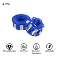 thumbnail image 3 of Tuercas Hexagonales de Aluminio M4 Unique Bargains 4Pcs Azul, 3 of 6