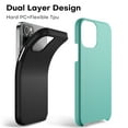 thumbnail image 7 of CellEver for iPhone 12/12 Pro Case - Dual Guard Series, Military Grade Protection, Ultra Slim, Sturdy Shock Absorbent Phone Cover (Mint), 7 of 7