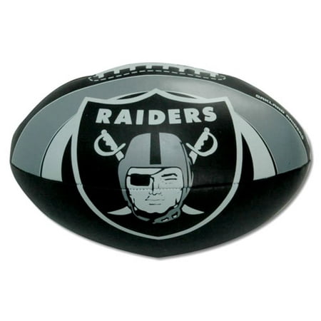Riddell Oakland Raiders Signature Football - Oakland Raider Vinyl Soft Football