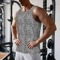 thumbnail image 6 of Haiem Black Leopard Men Workout Tank Top Gym Bodybuilding Sleeveless Muscle T Shirts Athletic Tank Breathable Workout Shirt-4X-Large, 6 of 8