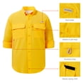 thumbnail image 3 of BASSDASH Men's Performance Fishing Shirt Button Down Long Sleeve UPF 50 Quick Dry FS21M, 3 of 7