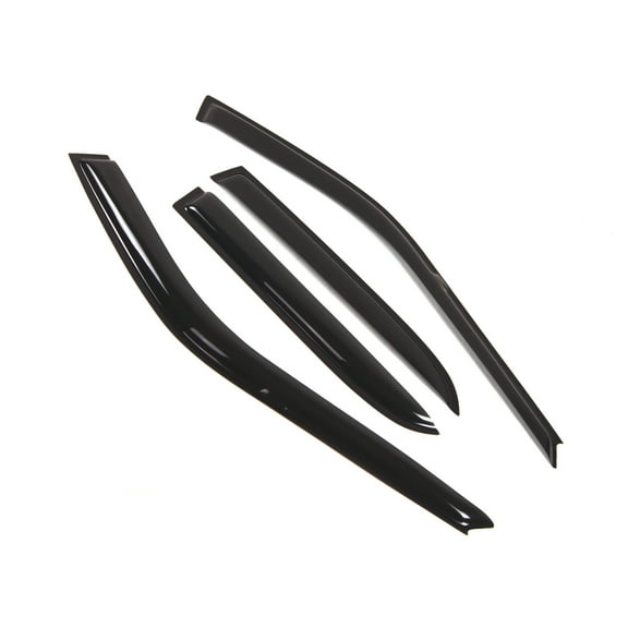 TuningPros Outside Mount Window Visor Deflector Smoke Tinted 4 Pcs Set For 1990-1993 Honda Accord Sedan