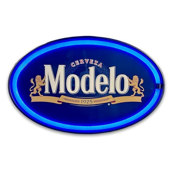 Modelo Cerveza 1925 Vintage Inspired LED Neon Sign Wall Décor for the Home, Game Room, Bar, or Man Cave (16.25" x 10.25")