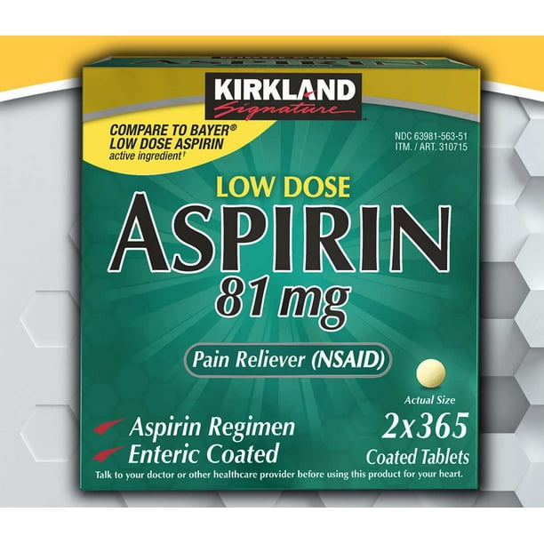 KS Low Dose Aspirin 81 mg., 730 Tablets