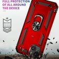 thumbnail image 6 of Decase Phone Shell for Apple iPhone 15 Plus Heavy Duty Armor Dual Layer Protective Shockproof Cover With 360 Rotatable Metal Ring Kickstand Magnetic Car Mount for iPhone 15 Plus,Red, 6 of 6