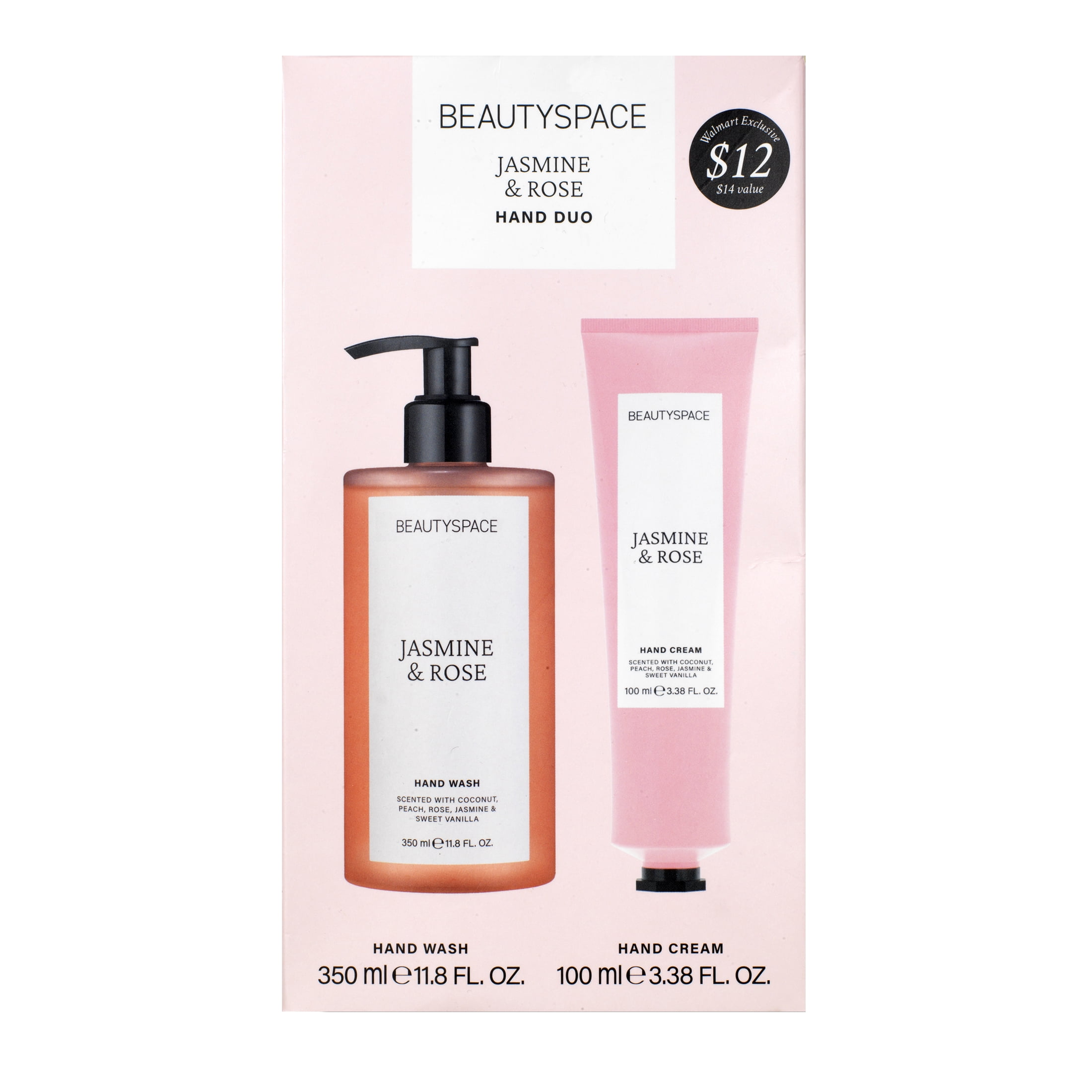 BEAUTYSPACE Jasmine and Rose Hand Cream & Hand Wash Duo