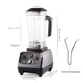 thumbnail image 2 of Blender Professional Countertop Blender, 1800W High Speed Smoothie Blender for Shakes and Smoothies, commercial blender with Timer, 68OZ BPA-Free Tri, 2 of 6