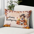 thumbnail image 2 of Happy Thanksgiving Corgi Welcome Thankful Fall Autumn Pumpkin Pillowcase Double Sided Welsh Corgi Dog Lover Gifts Idea Pillow Case Covers - 02021, 2 of 3