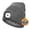Gray, variant on Fleece Lined LED Beanie Headlamp Hat with Light, Rechargeable LED Winter Hat, Gifts for Men Women Husband (Slategrey)