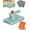 Blue, variant on No-Touch Snap Grip Mini Mop, Handheld Multi-Surface Cleaner Mop (Blue) | Snap grip mini mop with one press release. Handheld no-touch snap grip mop layer for kitchen tile, bathroom mirror wall