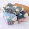 thumbnail image 4 of Women's Soft Fluffy Warm Bed Socks Ladies Winter Pentagram Coral Velvet Ladies Home Floor Slipper Plush Fuzzy Fleece Cozy Socks, 4 of 9
