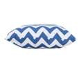 thumbnail image 4 of Noble House Ernest Zig Zag Striped Square Throw Pillow in Blue, 4 of 7