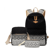 BLUKIDS Canvas School Backpack Casual Laptop Bag Shoulder Bag for Teen Girls Boys
