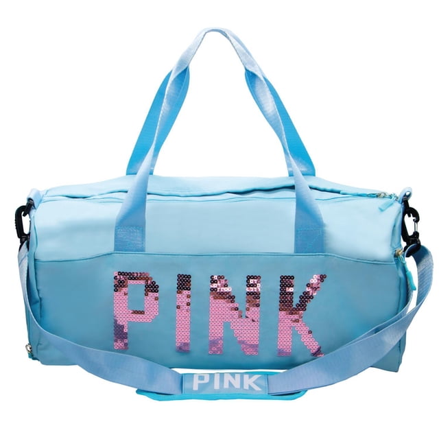 Bolsa Maleta Deportiva Sky Travel Mujer Mochila Gym Impermeable azul RBMCMP