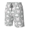 thumbnail image 4 of Balery Rabbit And Cloud Traje de Baño Estilo Hawaiano para Hombre, Shorts de Secado Rápido con Bolsillos-X-Large, 4 of 6