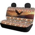 thumbnail image 5 of ZEN Aztec Eagle Car Seat Cover Rear Bench Seat Covers for Truck SUV Native Tribal Universal Fit Car Accessories Auto Bench Seat Cover, 5 of 14