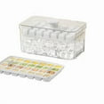 thumbnail image 2 of Aodebiao Ice Trays for Freezer with Lid & Bin, Ice Cube Tray MakingIce Cubes, Easy Press to Release Ice, Ice Tray with Storage Bin Chilling Cocktail Whiskey Coffee 2 Trays, 2 of 2