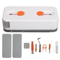 thumbnail image 2 of Cell Phone Cleaning Set 12 In 1 Cell Phone Cleaning Set Portable Electronic Cleaning Tool Kit For Earphone Orange, 2 of 8