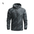 thumbnail image 3 of Sonducket Chaqueta ligera y transpirable con capucha para campeones de ciclismo, abrigo de motocicleta a prueba de viento Abrigos y chamarras Gris oscuro L, 3 of 6