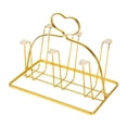 thumbnail image 2 of Metal Bottle Drying Rack, Mug Draining Organizer, Drinking Glass Drainer Stand, Glass Water Cup Rack for Dining Kitchen Tumbler Coffee Mugs Style B, 2 of 9