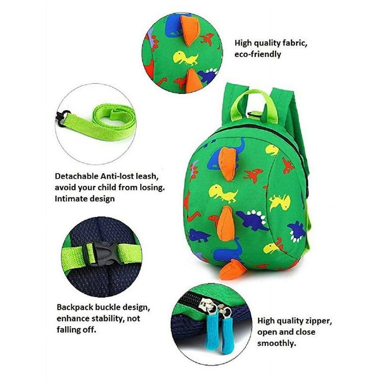 Dinosaur Children Backpack with Leash,Cartoon Dinosaur Children