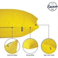 thumbnail image 3 of Cushion Covers 2pc Set (50 X 50 Cm) - Sunbeam Yellow - Solid Dyed Cotton Canvas, 3 of 5