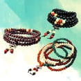 thumbnail image 2 of GOOHOCHY Pulsera Mala de Buda de 3 piezas de 8 mm con cuentas de madera, pulseras de oración hechas a mano con cuentas devotas., 2 of 8