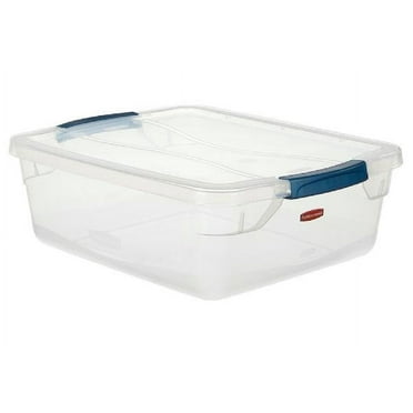 Rubbermaid RMCC160000 Clever Store Storage Container, 15 Quart