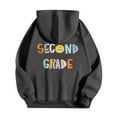 thumbnail image 5 of Second Grade Teacher Hoodies for Women 2025 Fall Winter Back To School Hooded Sweatshirt with Pockets Pullover Tops, 5 of 7