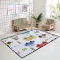 thumbnail image 4 of Crawling Indoor Carpet Play Mat Animal in Transport for Living Room Bedroom Educational Nursery Floor Mat Area Rugs 60x48inch, 4 of 6