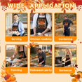 thumbnail image 5 of Holiday Aprons for Men Women, Thanksgiving Halloween Fall Aprons Gifts, Festival Matching Apron with 2 Pockets, 5 of 6