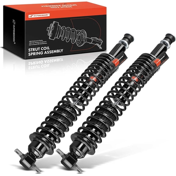 A-Premium Rear Pair (2) Complete Strut and Coil Spring Assembly Compatible with Chevrolet Camaro 1970-1981 & Pontiac Firebird 1970-1981, Driver and Passenger Side