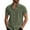 Green, variant on MIXUE Mens Casual Button Down Shirts Summer Solid Color Lapel Short Sleeve Classic Beach Tops Holiday Wear,Beige,XL