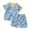 Blue A, variant on Ahuyic Kids Summer Casual Outfits,Boys Girls Short Sleeve Two-Piece Set,Toddler Kids Boys' Casual Short Sleeve Shorts Casual Loungewear Thin Home Clothing Two Piece Set