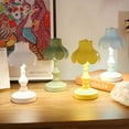 thumbnail image 1 of Interruptor de luz nocturna Sunjoy Tech, diseño de colores vibrantes, antideslumbrante, antideslizante, amplia aplicación, mejora la atmósfera, lámpara LED de mesa estilo hoja de loto recargable de, 1 of 8