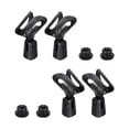 thumbnail image 1 of Uxcell 4Pcs Abrazaderas para Micrófono Soporte de Micrófono Ajustable Adaptador Flexible para Micrófonos de Mano con Adaptador de Tornillo Macho de 5/8" a Hembra de 3/8", 1 of 7
