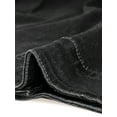 thumbnail image 6 of Unique Bargains Women's Plus Size Long Sleeve Button Front Washed Denim Jacket, 6 of 7
