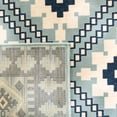 thumbnail image 3 of Safavieh Veranda Magna Geometric Indoor/Outdoor Runner Rug, Ivory/Blue, 2'3" x 16', 3 of 7