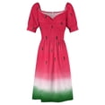 thumbnail image 5 of Watermelon Lovers Sleeveless Dress elegant chic wedding evening dresses Clothing Women's summer skirt, 5 of 7