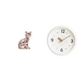 thumbnail image 1 of Elegante Reloj De Pared Con Escultura De Gato, Figura De Arte Moderno Con Números Grandes, Silencioso, Ideal Para La Decoración Del Hogar, La Oficina O La Chimenea., 1 of 8