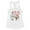 White, variant on Holiday Tis the Season Tank Top Fitted Racerback Women's Large White