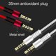 thumbnail image 4 of Cable de audio SUSUchens de 1,2 m con conector chapado en oro, control de volumen, conector macho de 3,5 mm a macho, cable auxiliar con micrófono para altavoz de coche., 4 of 8