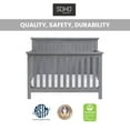 thumbnail image 4 of Soho Baby Everlee 4-in-1 Convertible Crib, Graystone, 4 of 12