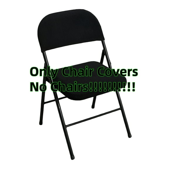AUQ Folding Dining Chair Seat and Back Cover Set,Stretch Chair Slipcover Folding Chair Cover Back Cover 2-piece Home Decor