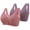Pink, variant on KeFaWanJu Bras for Women No Underwire Front Closing Bras for Women Plus Size Bras for Women 48d Women's Sports Bra